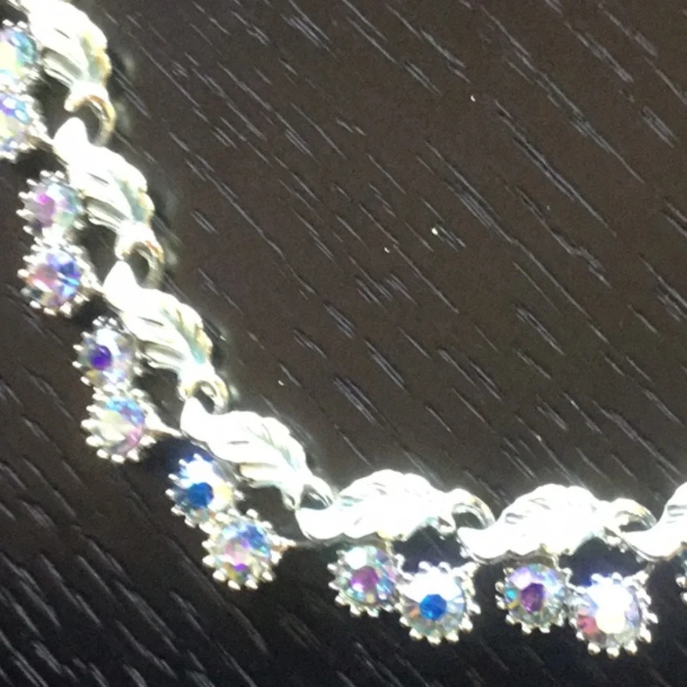 Vintage 1960’s SilverBlue Tones, Earrings&Necklace